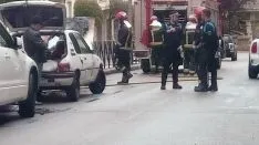 Arde un coche en la calle Doctrina. sN