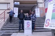 Soria en Común en Diego Acebes. /Jasmín Malvesado