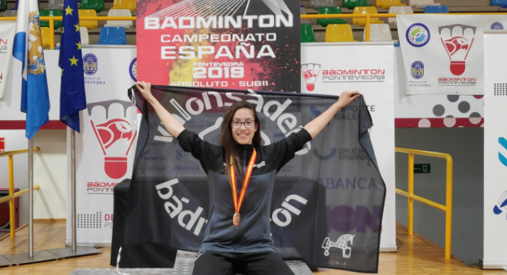 Carmen Carro ya es historia del bádminton soriano