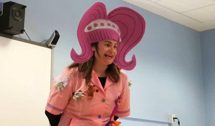 Nieves Poudereux, en una escenificación.