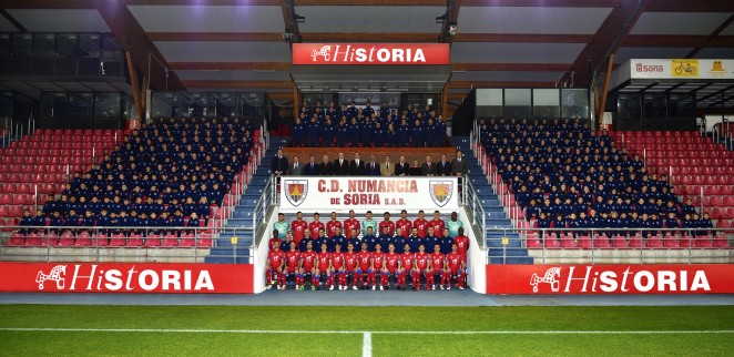 Foto oficial del CD Numancia en la temporada 2018-19. CD Numancia