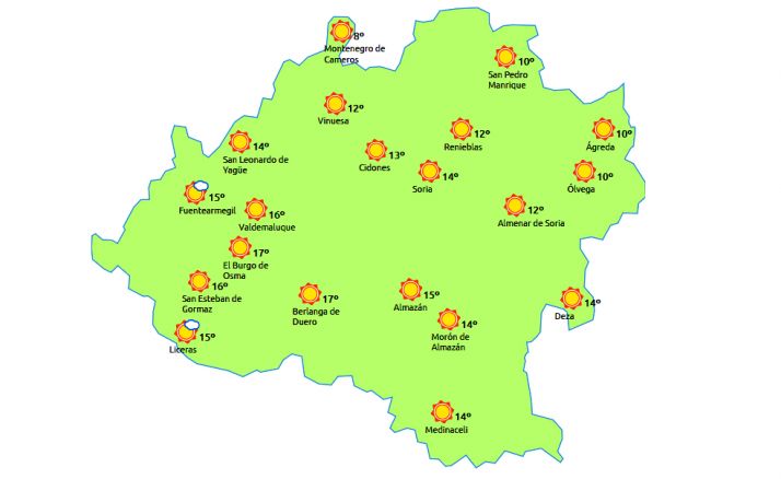 Previsión a las seis de la tarde de este Domingo de Catapán en la capital. /eltiempo.es