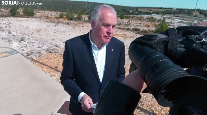 Javier Muñoz Remacha, este martes en el polígono de Valcorba. /SN