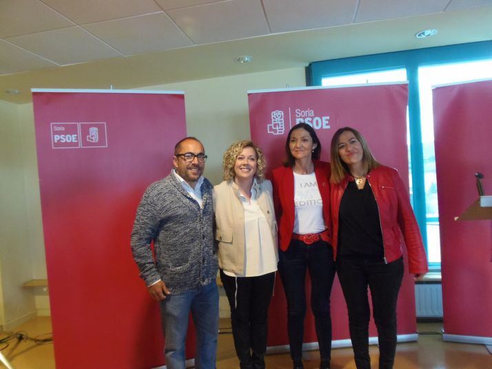 Visita de la ministra Reyes Maroto en Ólvega. PSOE