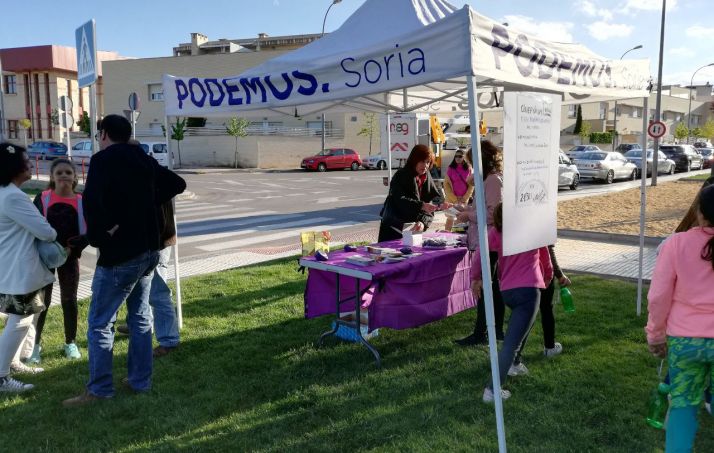 Acto electoral de Podemos Soria en Los Pajaritos. /PS