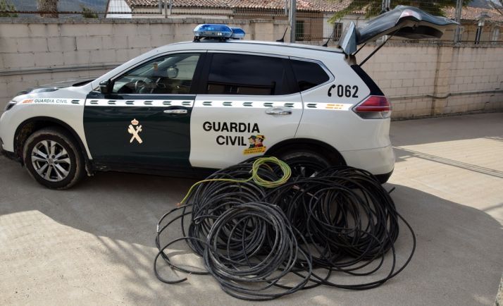 El cable que había sido sustraído. /GC