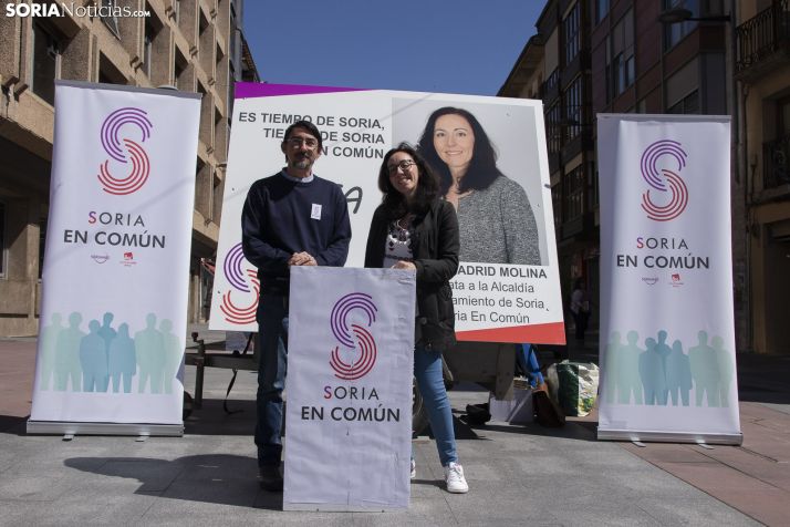 Rueda de prensa Soria Común. /Jasmín Malvesado.