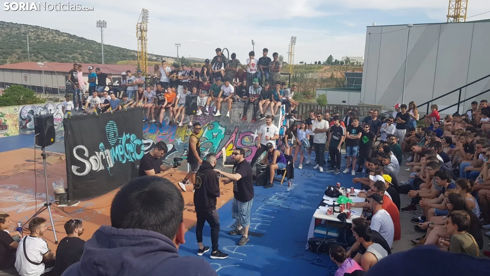 Una imagen del ambiente esta tarde en Los Pajaritos. /SN
