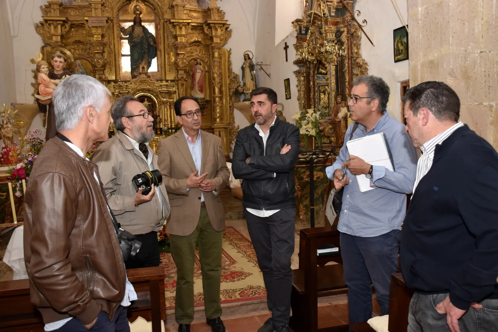 Visita oficial este jueves al templo en restauración. /Jta.