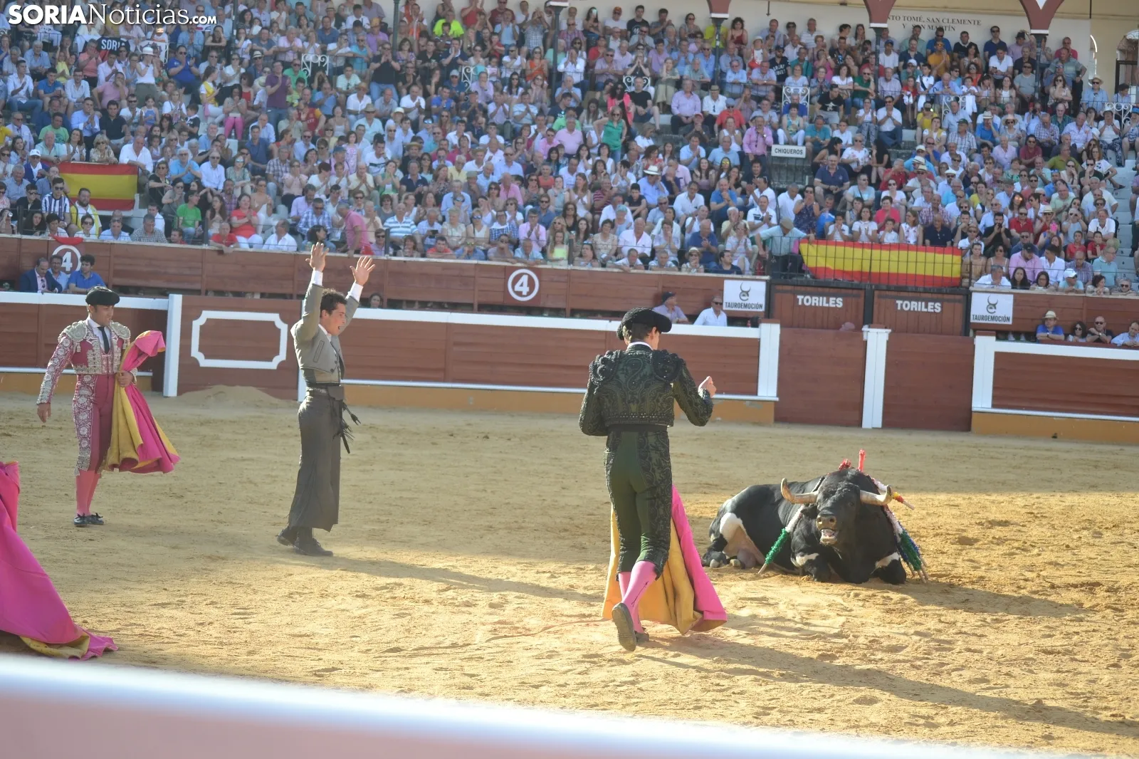 Una imagen de los rejones de este Miércoles El Pregón. /SN