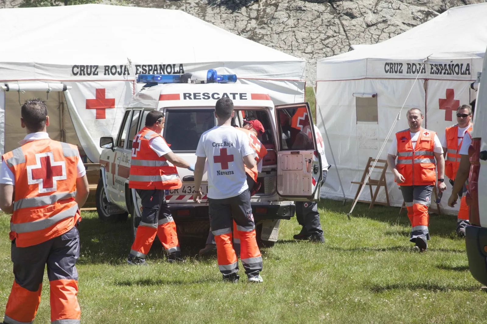 Foto 2 - Primer traslado al hospital por un revolc&oacute;n de un novillo a un joven.