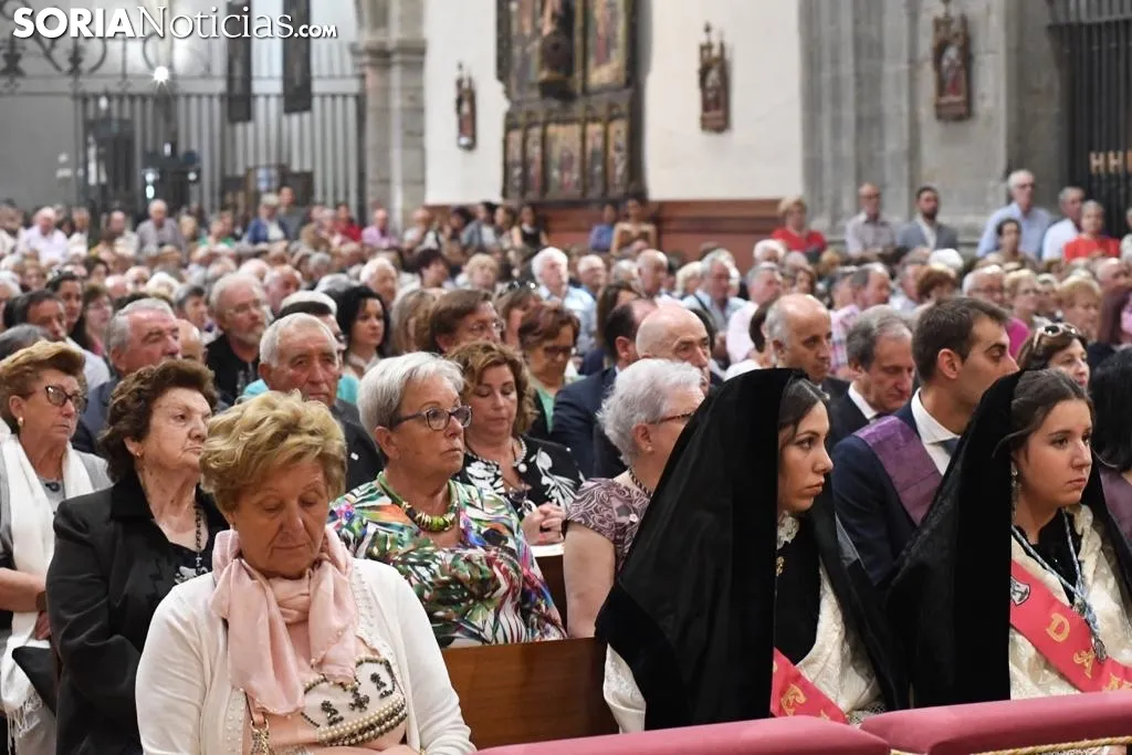 Una imagen de la solemnidad mariana en Ágreda este sábado. /Nacho Grijalbo