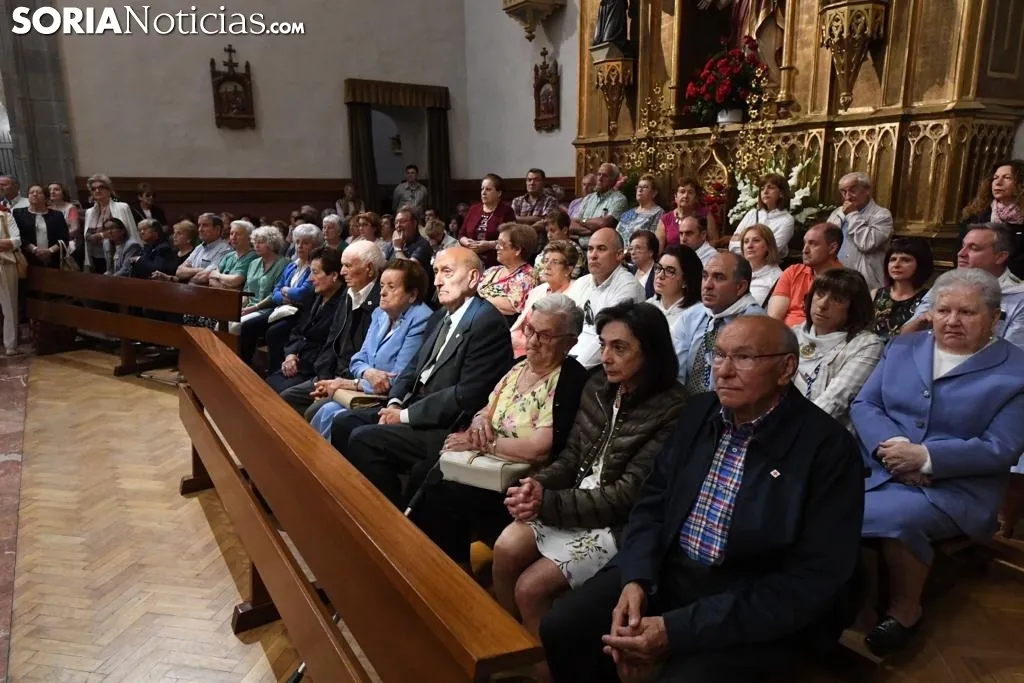 Una imagen de la solemnidad mariana en Ágreda este sábado. /Nacho Grijalbo