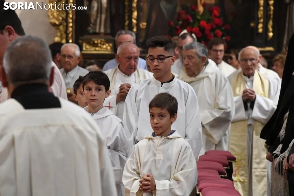 Una imagen de la solemnidad mariana en Ágreda este sábado. /Nacho Grijalbo