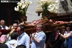 Una imagen de la solemnidad mariana en Ágreda este sábado. /Nacho Grijalbo