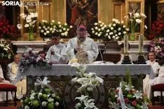 Una imagen de la solemnidad mariana en Ágreda este sábado. /Nacho Grijalbo