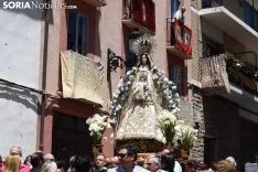 Una imagen de la solemnidad mariana en Ágreda este sábado. /Nacho Grijalbo