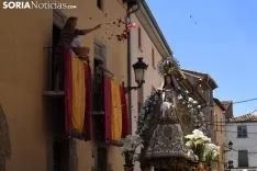 Una imagen de la solemnidad mariana en Ágreda este sábado. /Nacho Grijalbo