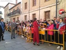 Doña Letizia este miércoles en El Burgo. /SN