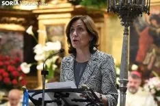 Una imagen de la solemnidad mariana en Ágreda este sábado. /Nacho Grijalbo