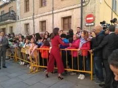 Doña Letizia este miércoles en El Burgo. /SN