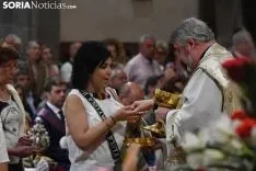 Una imagen de la solemnidad mariana en Ágreda este sábado. /Nacho Grijalbo