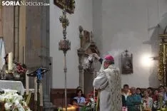 Una imagen de la solemnidad mariana en Ágreda este sábado. /Nacho Grijalbo