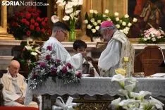 Una imagen de la solemnidad mariana en Ágreda este sábado. /Nacho Grijalbo