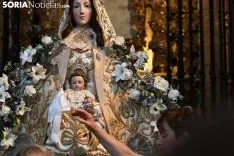 Una imagen de la solemnidad mariana en Ágreda este sábado. /Nacho Grijalbo