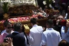 Una imagen de la solemnidad mariana en Ágreda este sábado. /Nacho Grijalbo