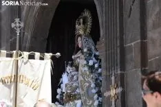 Una imagen de la solemnidad mariana en Ágreda este sábado. /Nacho Grijalbo