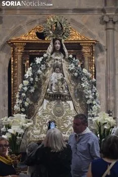 Una imagen de la solemnidad mariana en Ágreda este sábado. /Nacho Grijalbo