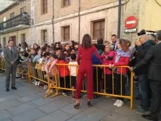 Doña Letizia este miércoles en El Burgo. /SN