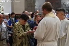 Una imagen de la solemnidad mariana en Ágreda este sábado. /Nacho Grijalbo