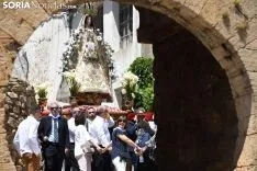 Una imagen de la solemnidad mariana en Ágreda este sábado. /Nacho Grijalbo