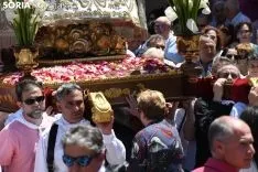 Una imagen de la solemnidad mariana en Ágreda este sábado. /Nacho Grijalbo