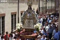 Una imagen de la solemnidad mariana en Ágreda este sábado. /Nacho Grijalbo