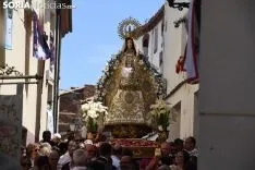 Una imagen de la solemnidad mariana en Ágreda este sábado. /Nacho Grijalbo