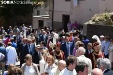 Una imagen de la solemnidad mariana en Ágreda este sábado. /Nacho Grijalbo
