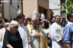 Una imagen de la solemnidad mariana en Ágreda este sábado. /Nacho Grijalbo