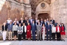 Una imagen de la visita de Doña Letizia a El Burgo. 