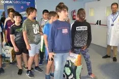 Alumnos de las Pedrizas en el Santa Bárbara.