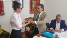 Imágenes del pleno de San Leonardo de Yagüe.