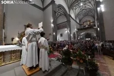 Una imagen de la solemnidad mariana en Ágreda este sábado. /Nacho Grijalbo
