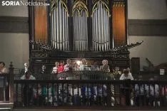 Una imagen de la solemnidad mariana en Ágreda este sábado. /Nacho Grijalbo