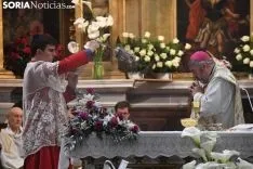 Una imagen de la solemnidad mariana en Ágreda este sábado. /Nacho Grijalbo