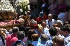 Una imagen de la solemnidad mariana en Ágreda este sábado. /Nacho Grijalbo