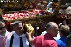 Una imagen de la solemnidad mariana en Ágreda este sábado. /Nacho Grijalbo