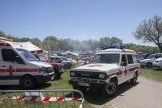 Foto 3 - Primer traslado al hospital por un revolc&oacute;n de un novillo a un joven.