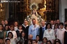 Una imagen de la solemnidad mariana en Ágreda este sábado. /Nacho Grijalbo